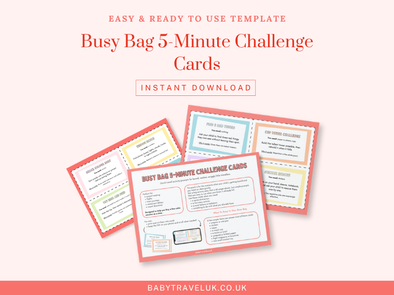 Busy Bag 5-Minute Challenge Cards product image